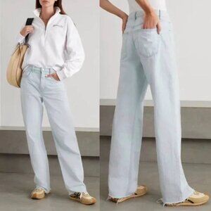 GRLFRND Brooklyn High Rise Loose Straight Jean US 27 Relaxed Light Wash Revolve